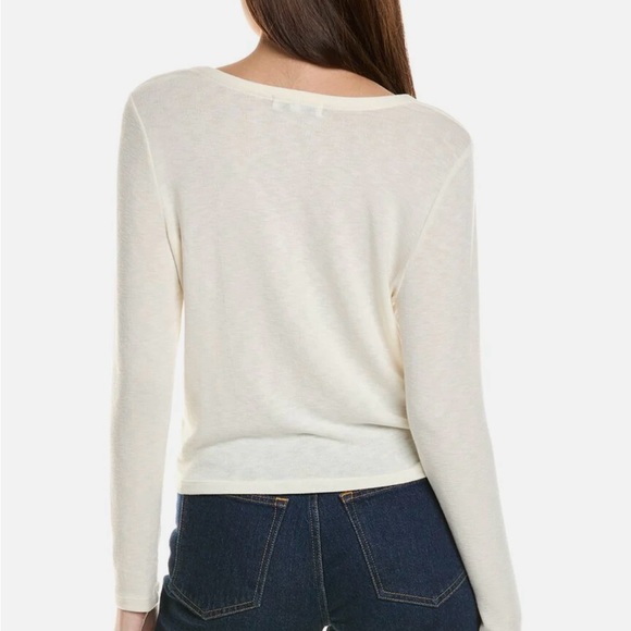 Michael Stars New w/tags Size Small Long Sleeve Janet Surplice Sweater - Picture 4 of 5